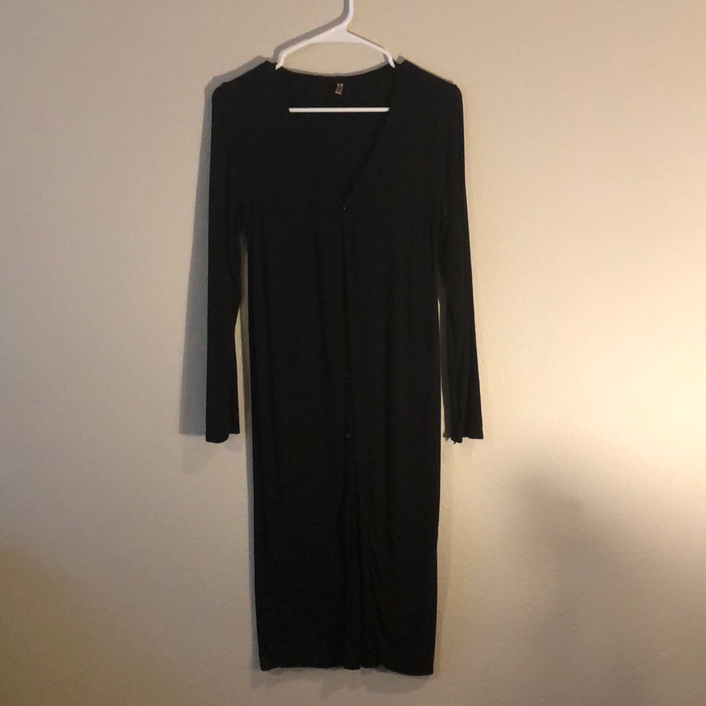 Long Black Cardigan